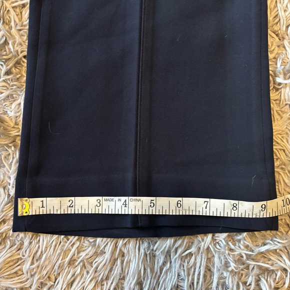 Banana Republic Logan Tie Waist Wide Leg Slack/Trouser/Pant. Dark navy, size 10 - Picture 10 of 13